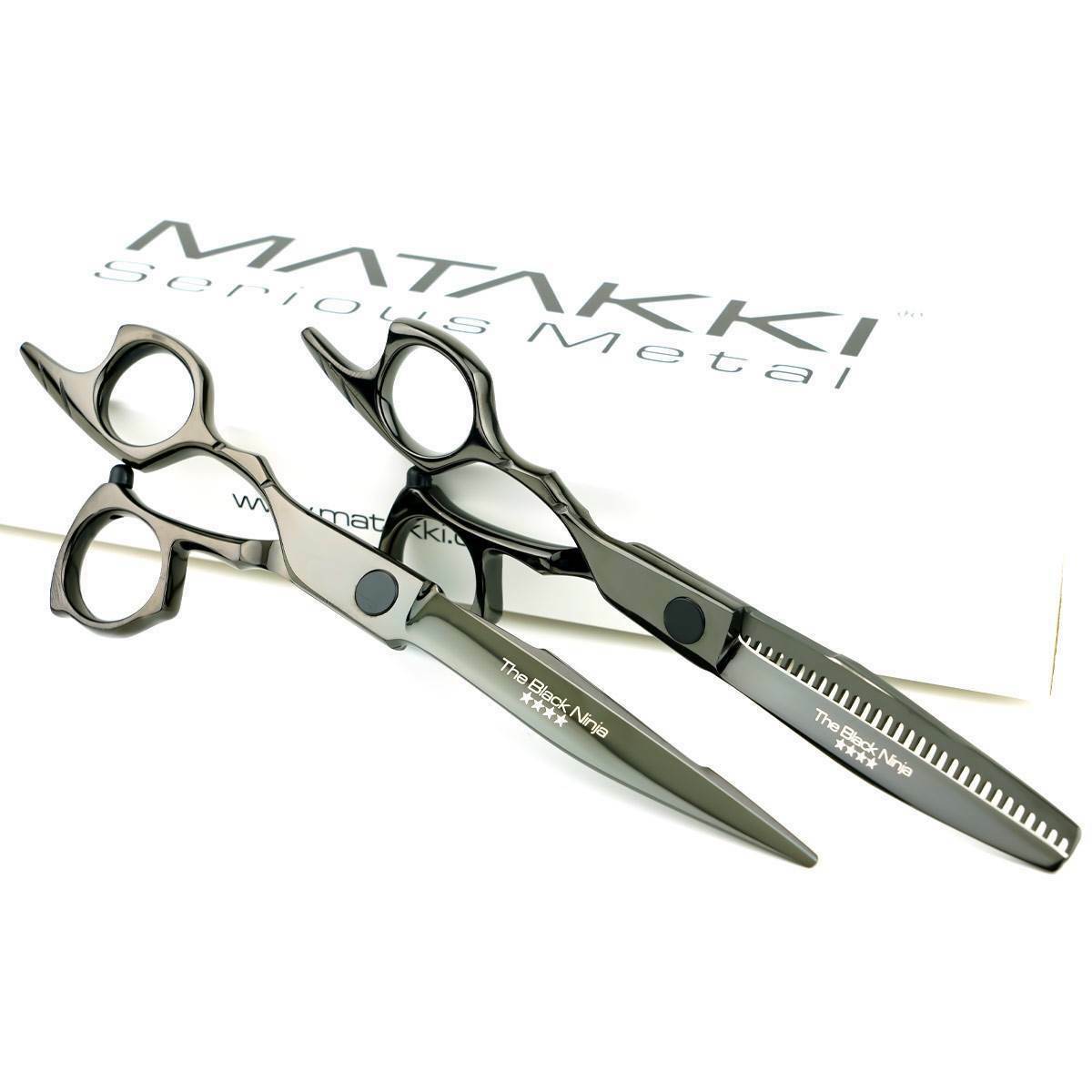 Matakki Lefty Black Ninja Scissors & Thinners Set