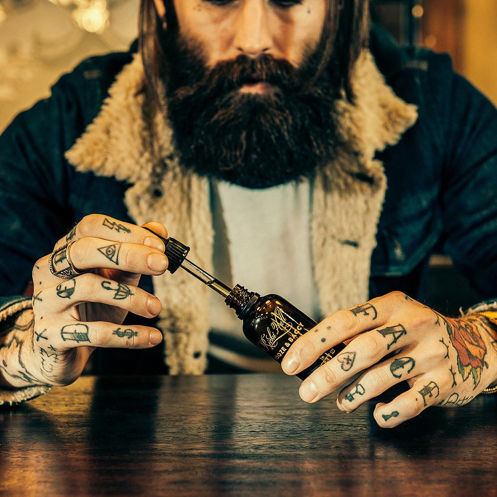 Captain Fawcett Booze & Baccy Beard Oil By Ricki Hall - 50ml