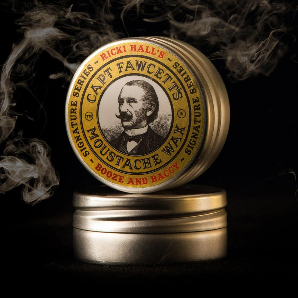 Captain Fawcett Booze & Baccy Moustache Wax By Ricki Hall - 15ml