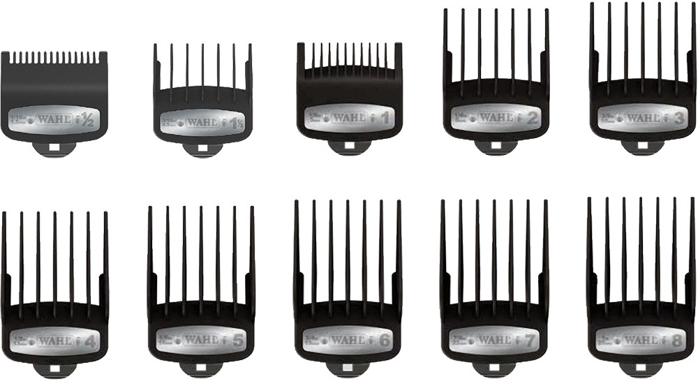 Wahl 10 Piece Premium Cutting Guides in Caddy