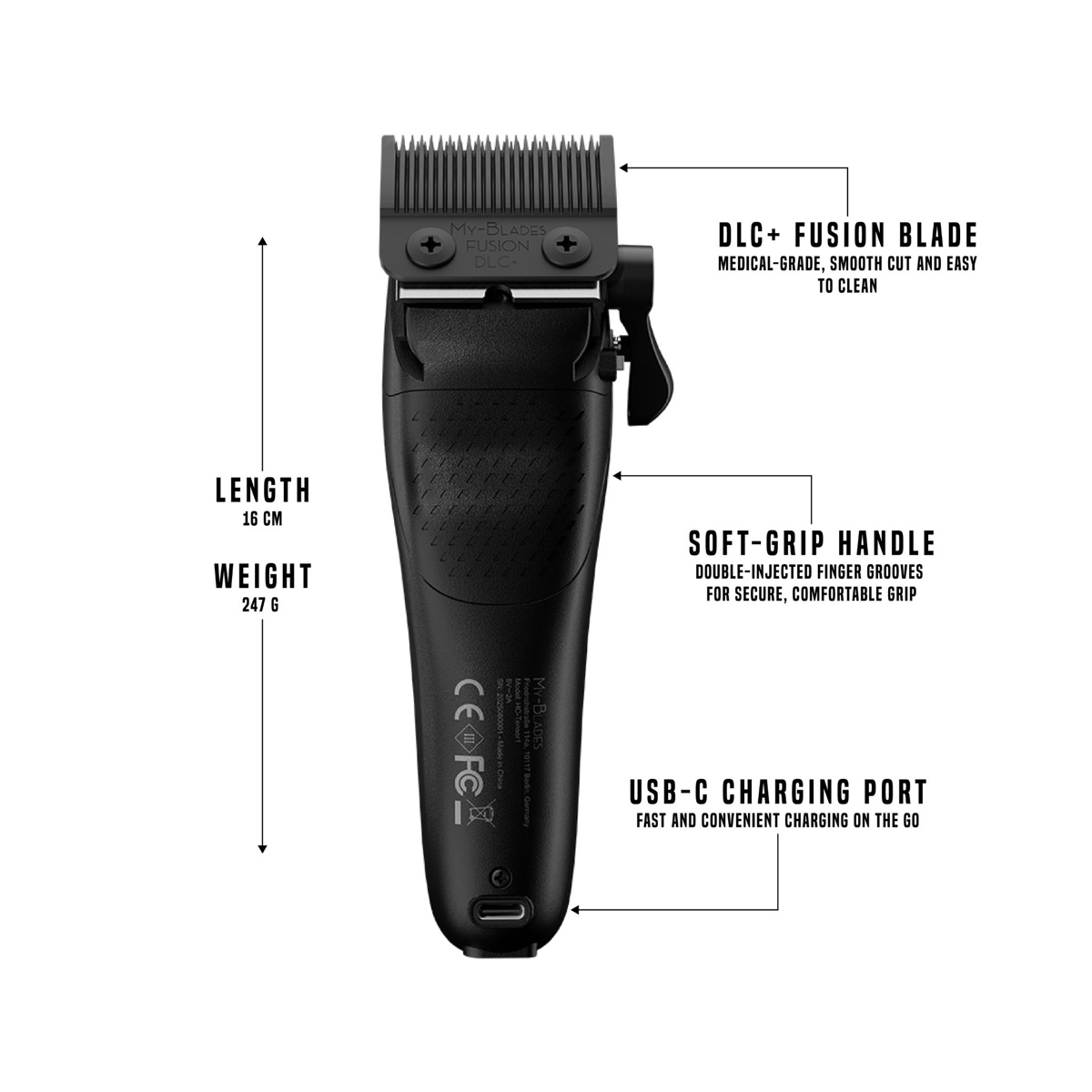 My-Blades Tensor 1 Clipper (Black)