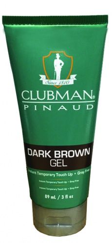 Clubman Pinaud Temporary Colour Gel Dark Brown - 89ml