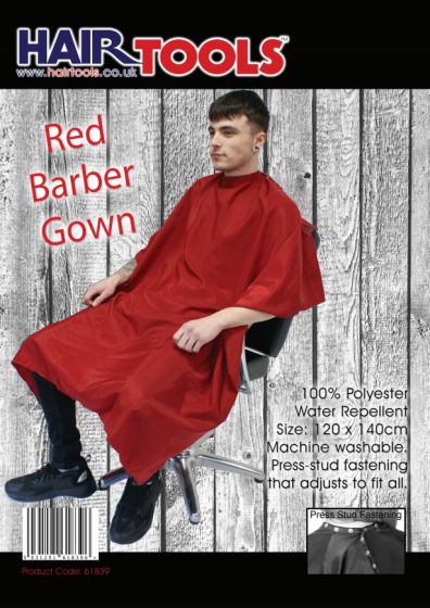 Hair Tools Red Barber Gown