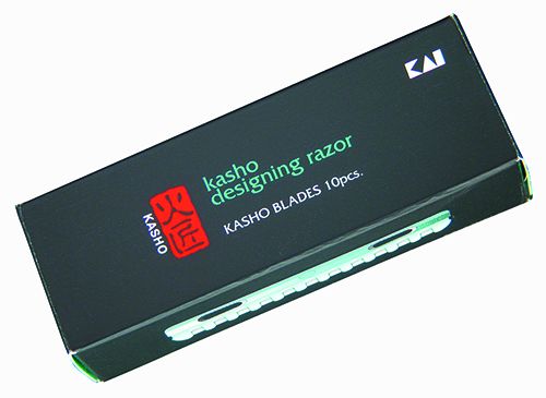 10 x Kasho Designer Razor Blades BLACK