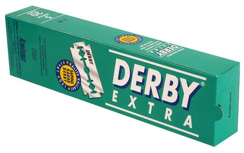 100 x Derby Extra Double Edge Razor Blades (Green)