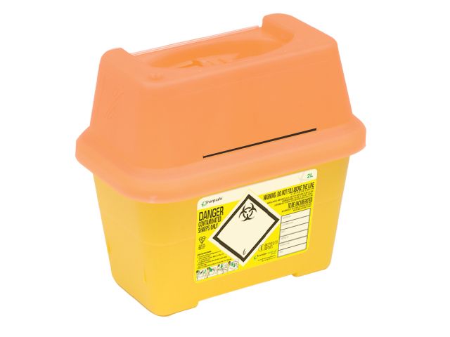 2 Litre Sharpsafe Blades Disposal Box