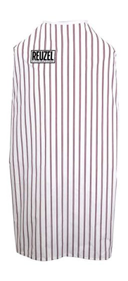 Reuzel White & Burgundy Striped Cape (Cape Clip Not Included)