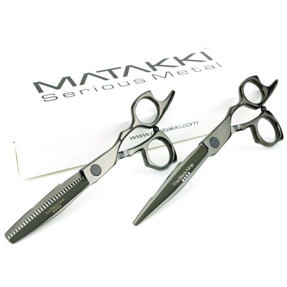 Matakki Pro Black Ninja Scissor & Thinner Set