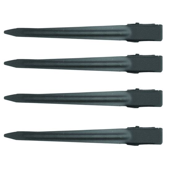  Denman Duck Bill Sectioning Clips - Pack of 4 (Black)