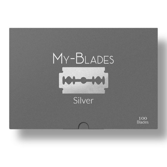 My-Blades Silver Double Edge Razor Blades x 100