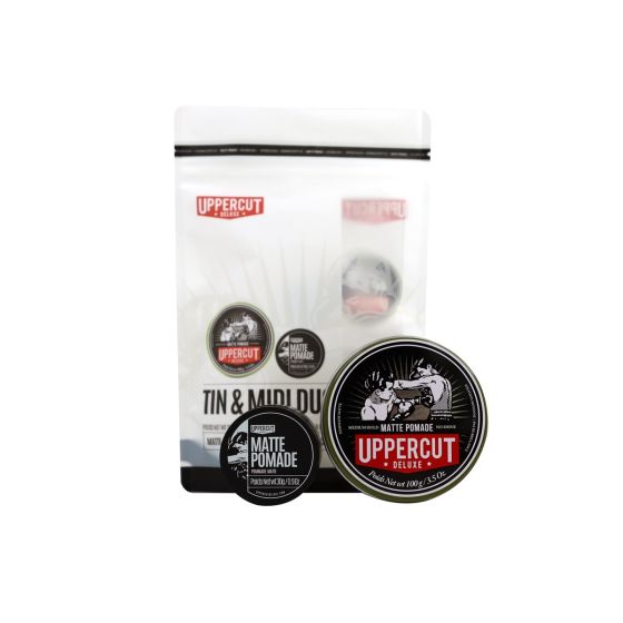 Uppercut Deluxe Tin & Midi Duo Pouch - Matte Pomade