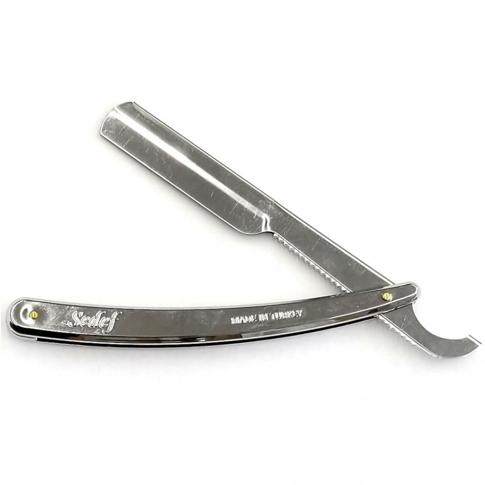 Turkish Cutthroat Shavette Razor : Chrome