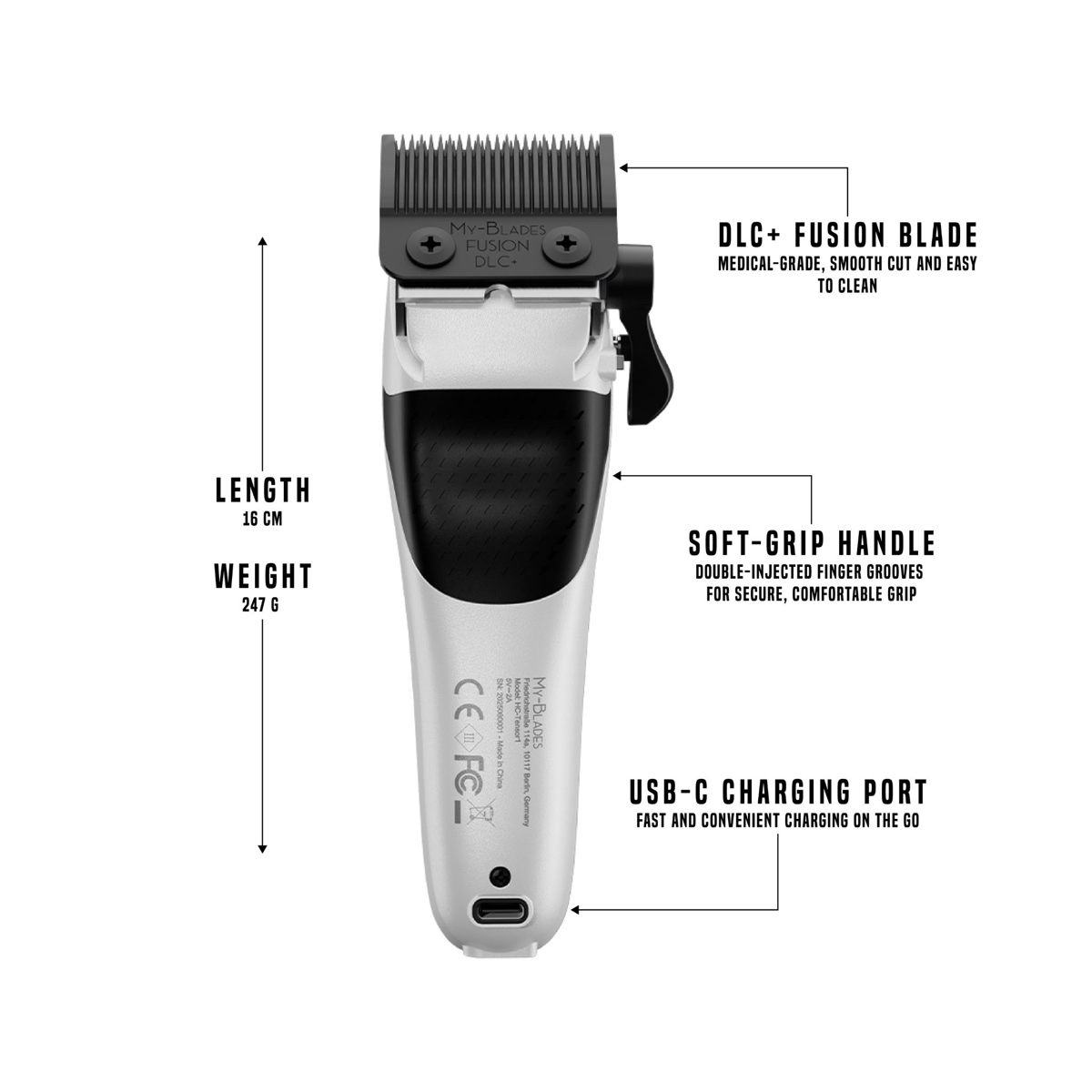 My-Blades Tensor 1 Clipper (White)